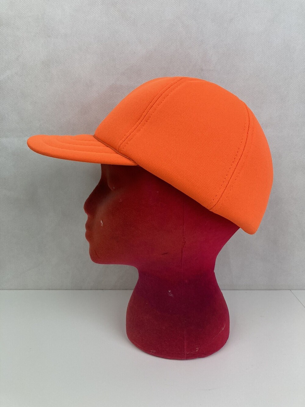 VTG Hunter Plain Orange M Foam Hat Cap Safety Blaze 80s 90s Youngan Plain Solid
